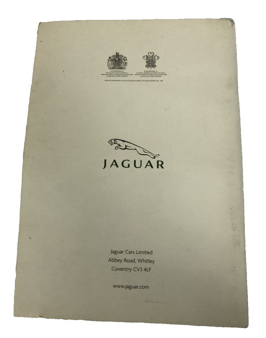 Genuine Jaguar XK 2006-2014 X150 Navigation System Booklet