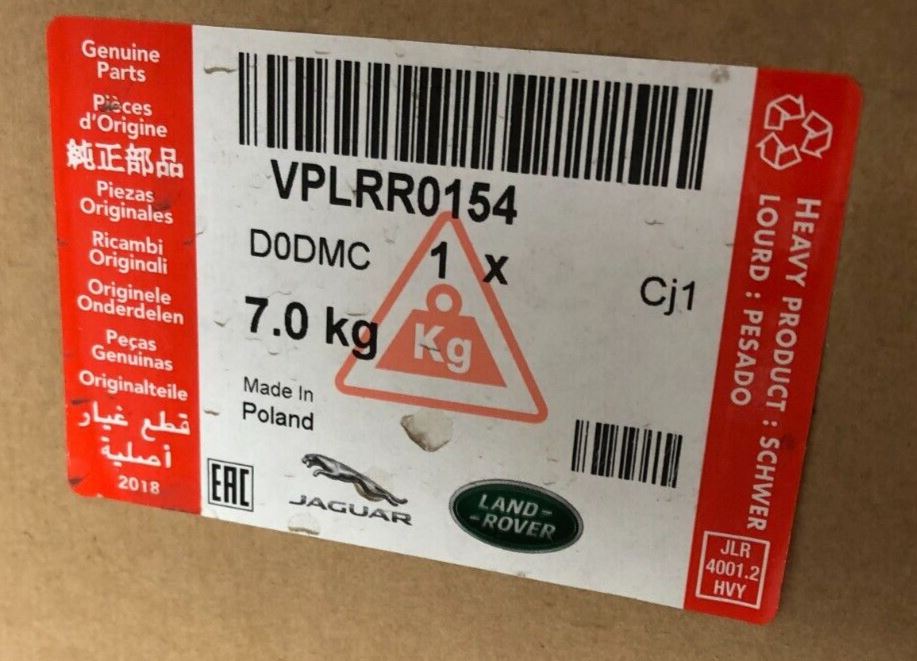 Genuine Land Rover Discovery 5 2017 Roof Rack Cross Rails VPLRR0154