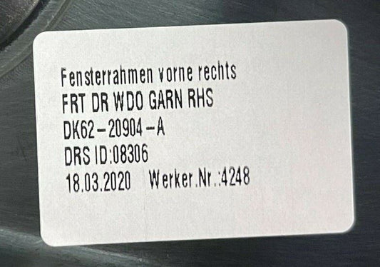 Genuine Range Rover Sport 14+ Front RH Inner Moulding Door Window Frame LR043838