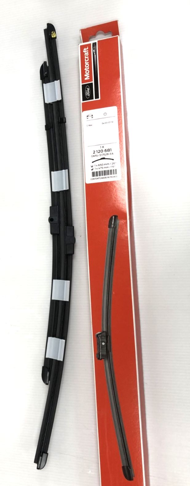 Genuine Ford Motorcraft C-Max 03-10 Front Wiper Blades 26" 19" - 2120681