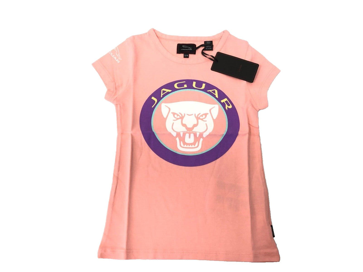 Genuine Jaguar Girls Growler Logo 3-4 Age T-Shirt 50JATC043PEP