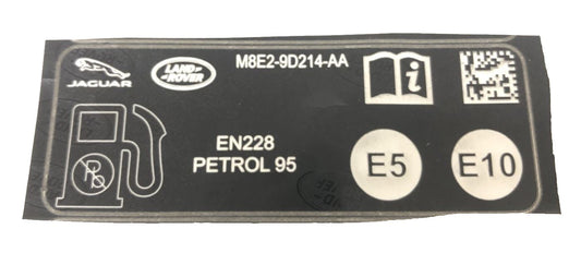 Genuine Land Rover / Range Rover Unleaded Fuel Decal Label - LR148838