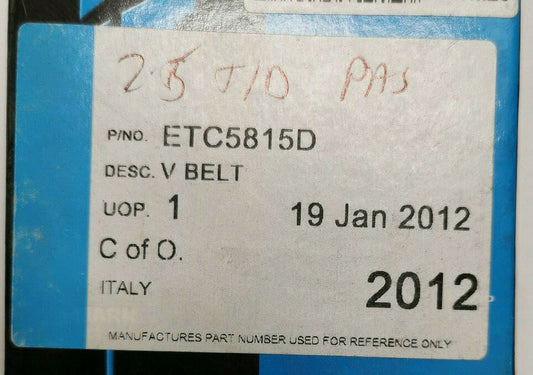 Genuine Dayco Land Rover Defender Polyvee Power Assisted Steering Belt ETC5815D