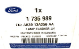 Genuine Ford Ranger TKE 2011+ LH Flasher Lamp Assy - 1735989