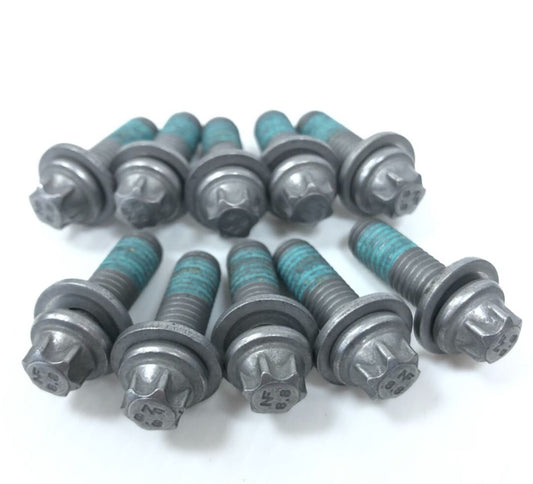 Genuine BMW X5 X6 X7 M5 M6 M8 Lower Engine Oil Pan Bolts x10 - 07129906905