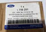 Genuine Ford Fiesta 2008-2012 Front Door Scuff Plates With Fiesta Logo 1756251