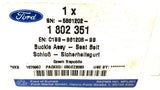 Genuine Ford Fiesta 2012-2019 Front RH/LH Seat Belt Buckle Assy - 1802351