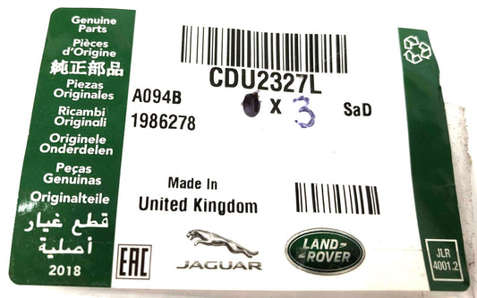 Genuine Land Rover Discovery 3/Freelander Classic O-Ring Pack Of 3 - CDU2327L