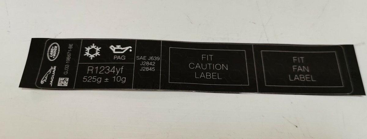 Genuine Land Rover Range Rover Decal Air Con label LR117120