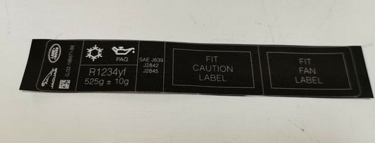 Genuine Land Rover Range Rover Decal Air Con label LR117120