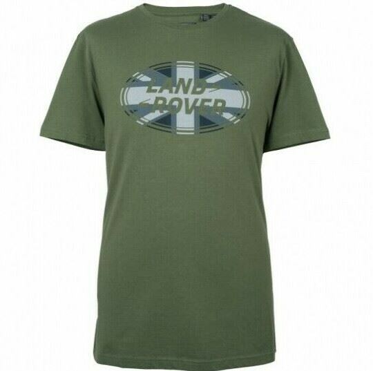 Genuine Men's Land Rover Union Flag Graphic T-Shirt Green 51LBTM088GNC small