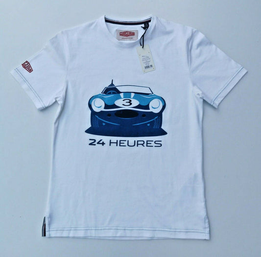 Genuine Jaguar DType Le Mans Winner 3 '57 24 Heures Tshirt White 50JLEMANPSTWTEE
