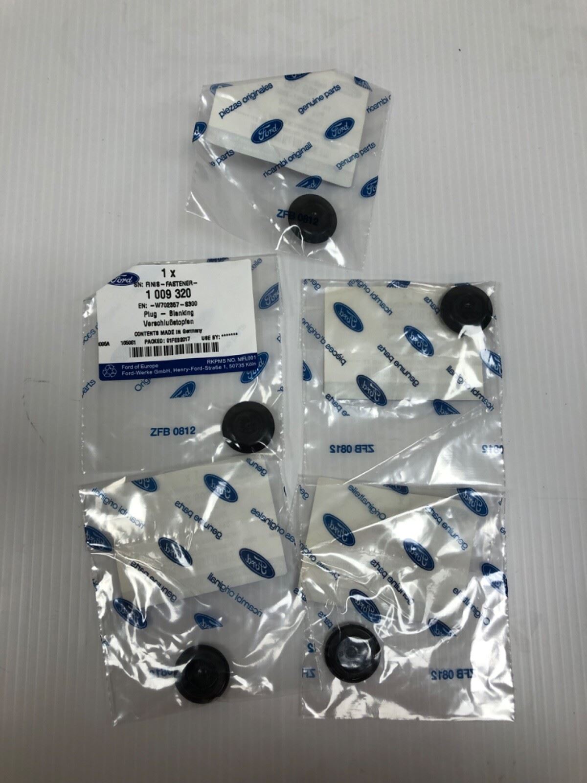 Genuine Ford Ecosport/Fiesta/Focus/Ka 16 X 1.2-2 Blanking Plug (x5) 1009320