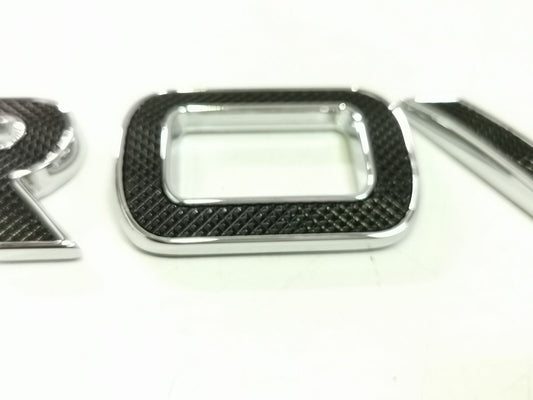 Genuine Range Rover 2013+ Black And Bright Chrome Rover Name Plate LR076942