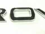 Genuine Range Rover 2013+ Black And Bright Chrome Rover Name Plate LR076942