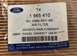 Genuine Ford Cougar/Mondeo Mk1 Mk2 1.6 1.8 2.0 16v Motorcraft Air Filter 1665410
