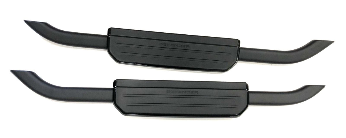 Genuine Land Rover Defender SWB 90" Black Fixed Side Steps - VPLEP0514WF