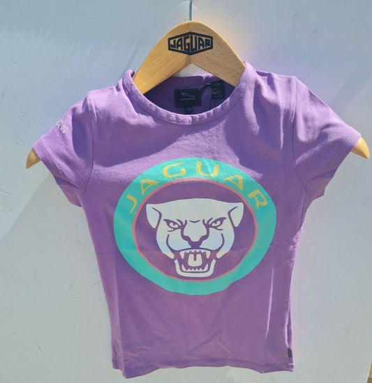 Genuine Jaguar Girls Growler Logo T-shirt Purple Age 7-8 Years 50JATC043PUR
