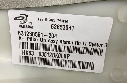 Genuine Jaguar F-Pace 2016+ RH Headlining Trim A-post Finisher T4A13367LKP