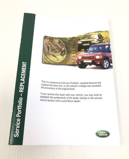 Genuine Land Rover Service Portfolio Replacement LRL0308ENG