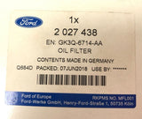 Genuine Ford Transit TTG/TTS 2.0 Diesel Spin On 4WD Oli Filter 2027438