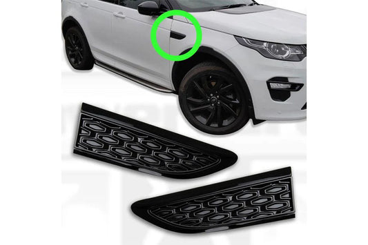 Aérations latérales style dynamique Discovery Sport - Noir brillant