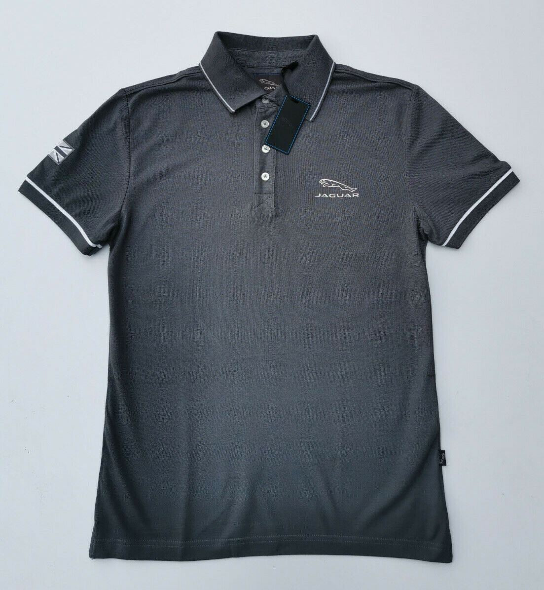 Genuine Jaguar Mens Core Polo Shirt - Grey - 50JMPOLOCREGRY