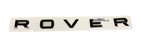 Genuine Land Rover RR 2013-2022 Rear "ROVER" Name Plate (Black) - LR098120