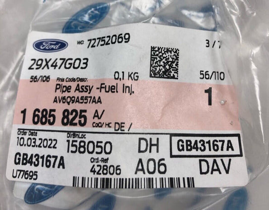 Genuine Ford Ecosport/Fiesta/Focus/Mondeo/Kuga Fuel Injection Pipe 1685825