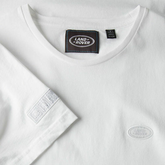Genuine Mens Land Rover Oval Badge T-Shirt - WHITE -   51LATM014