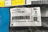 Genuine BMW X1 14+ Front Left Bumper Grille Less Parking Sensor Hole 51117453981