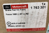 Genuine Motorcraft Ford Focus CAK 1998-2005 Less RS Front Brake Pad 1763301