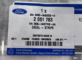 Genuine Ford Ranger 2017-2019 FX4 RH Stripe Decal 2051783