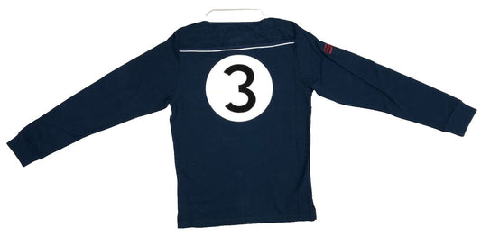 Genuine Jaguar D Type Le Mans 1957 Navy Rugby Shirt 50JLEMRUGBYNVYM