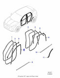 Genuine Jaguar E-Pace 2017+  RH Front Door Seal - J9C17807.