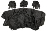 Heavy Duty Designs Ford Custom Black Rear 3 Seat Bench Cover - HDDFCCBLK731