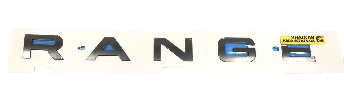 Genuine Jaguar Range Rover Evoque 2019+ "RANGE" Rear Name Plate - LR114371