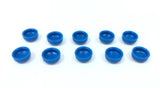 Genuine BMW Number Plate Screw Cover Caps In Blue 10PCS - 51187060798