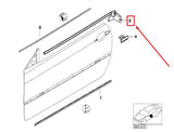 Genuine BMW 3 Series E46 Coupe Front Left Inner Window Channel Seal 51328194731