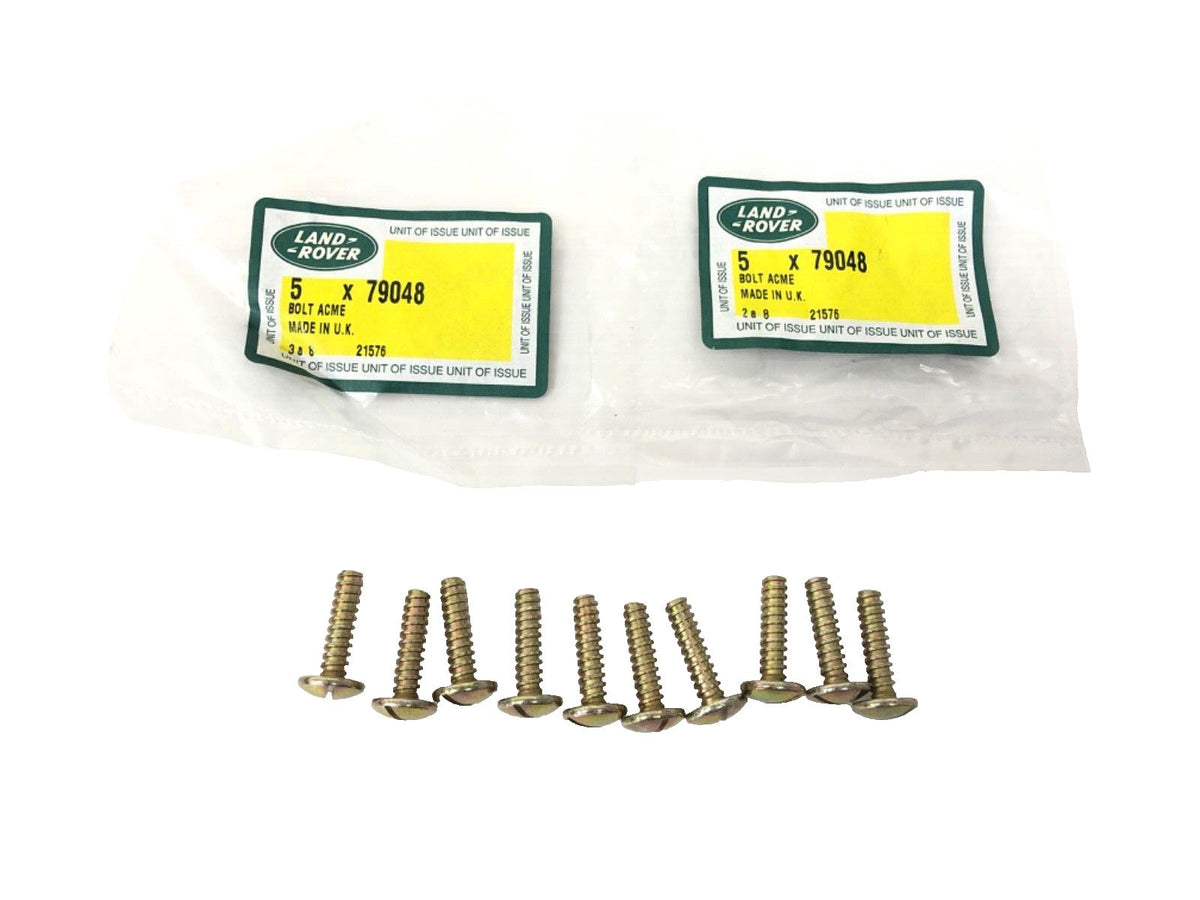 Genuine Land Rover Defender/Series 3 1/4 X 1 Inch Acme Thread Screw x10 79048