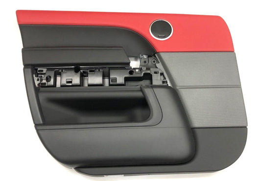 Genuine Range Rover Sport RHD LH Pimento Red/Ebony Leather Door Card - LR105243