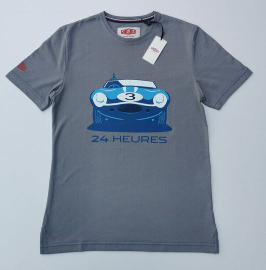 Genuine Jaguar DType Le Mans Winner 3 '57 24 Heures T-Shirt Grey 50JLEMANPSTGTEE