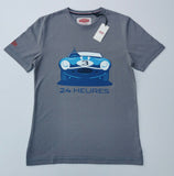 Genuine Jaguar DType Le Mans Winner 3 '57 24 Heures T-Shirt Grey 50JLEMANPSTGTEE