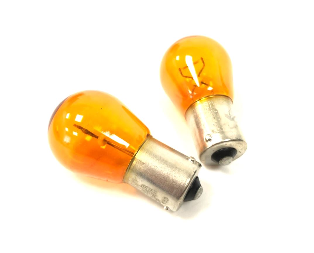 Genuine BMW E81 E82 E87 Longlife Bulbs Yellow PY21W 12V 21W 2PCS - 63217176025