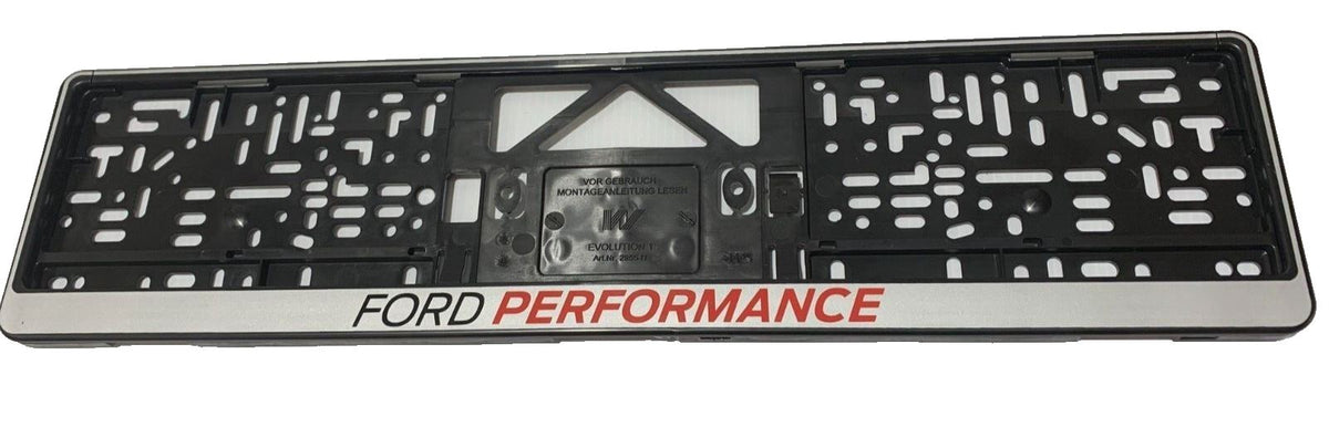 Genuine Ford Fiesta / Focus / Mustang Van Licence Plate Holder - Silver -2372314