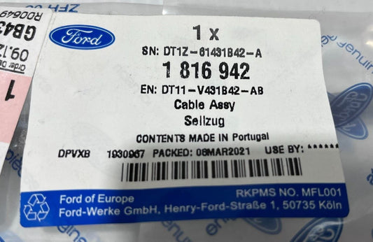 Genuine Ford Transit/Tourneo Connect CHC 2013+ RH Control Cable 1816942