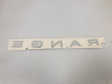 Genuine Range Rover Sport 2014+ Silver Bonnet "Range" Name Plate - LR094381