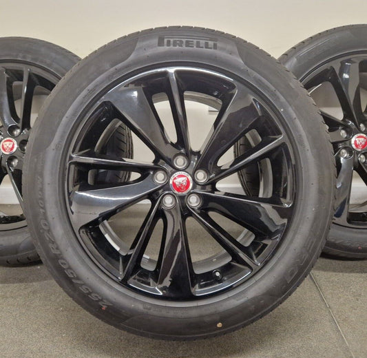 Genuine Jaguar F-Pace 2016+ 1067 20" Black Gloss Wheels x4 T4A38680