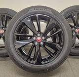 Genuine Jaguar F-Pace 2016+ 1067 20" Black Gloss Wheels x4 T4A38680