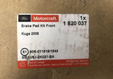 Genuine Ford Motorcraft Kuga MK1 2008-2012 Front Brake Pads - 1820037